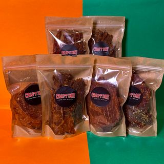 Medium Jerky Set: choose 6 flavors of 100g (600g)