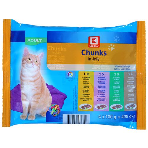 K-Classic котка пауч парчета в желе