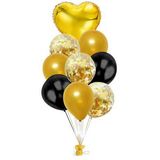 Buchet din baloane negru auriu