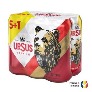 Ursus Bere Pachet Doza 0.5L 5+1