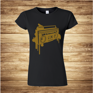 RADIO GOLD crna zenska majica t-shirt