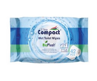 ULTRA COMPACT Hârtie umede pentru WC, 42 bucăți