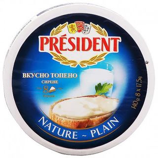 ПРЕЗИДЕНТ ТОПЕНО СИРЕНЕ СЕКТОРНО 140Г НАТУРАЛНО