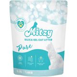 MITZY SILICA GEL PURE, Nisip silicat pentru pisici - 3,8 L/1,6 kg
