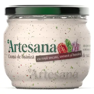 Artesana, Crema de branza cu rosii uscate, usturoi si busuioc 200g (ID 65155)