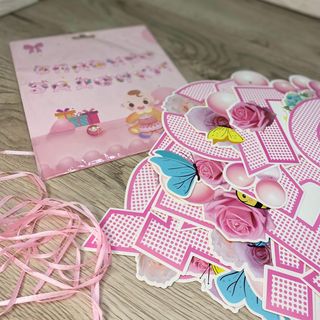 Флажки "Спасибо за Дочку" (15шт)