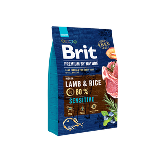 Hrana uscata pentru caini Brit Premium by Nature Sensitive Lamb 3Kg