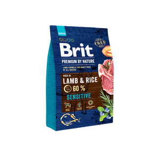Hrana uscata pentru caini Brit Premium by Nature Sensitive Lamb 3Kg
