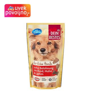 Dein Bestes dopunska hrana za male rase pasa sa govedinom, piletinom i jagnjetinom, 60 g 1354576