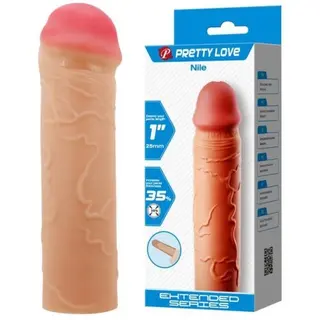 Prelungitor Penis Pretty Love »Nile« 22,5 cm - Natural