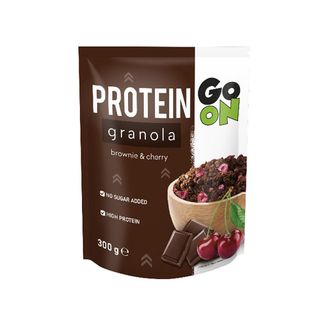 Cereale integrale Go On Protein Granola Brownie Cherry, 300 g
