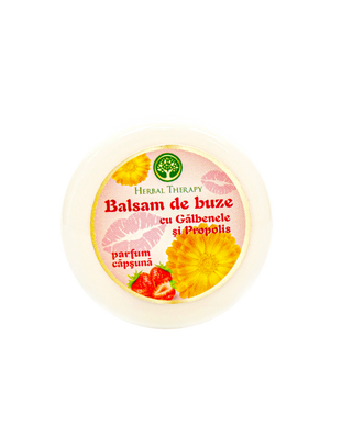 Balsam de buze cu Gălbenele și Propolis (aromă de căpșună)
