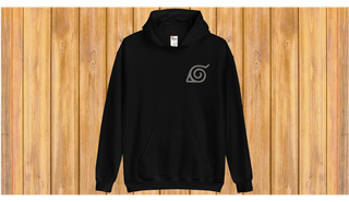 NARUTO crna majica s kapuljačom veličina S