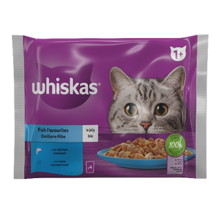 Whiskas Пауч рибни ястия 4 бр 400 ГР / 38931649