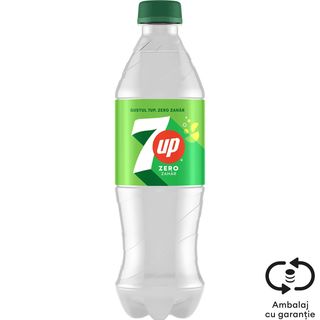 7Up, Bautura carbogazoasa cu aroma de lamaie si lime, cu indulcitori 0.5L (ID 58845)