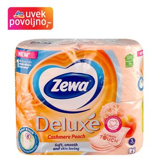 Zewa Deluxe Cashmere Peach toalet papir 3-slojni, 4/1