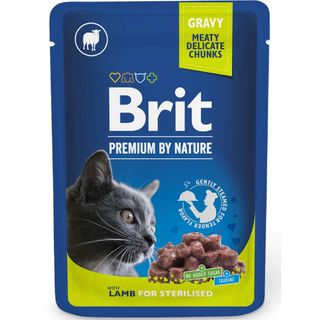 Hrana umeda pentru pisici Brit Premium Sterilised Miel 100g