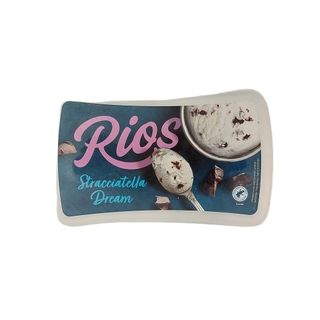 Rios Stracciatella Dream Inghetata cu vanilie Bourbon cu bucati de ciocolata neagra 1000 ml
