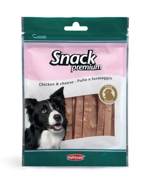 Recompense pentru caini Padovan Snack Premium cu pui si branza 100g