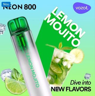 Tigara electronica Vozol Neon- Lemon Mojito 2% nicotina