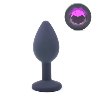 Dop Anal Black with Purple Diamond Small LUX09671