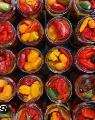 Ardei iute Habanero in oțet borcan 300g