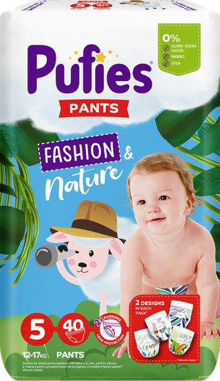PUFIES Pants ML Maxi pack Junior №5, 12-17kg 40buc
