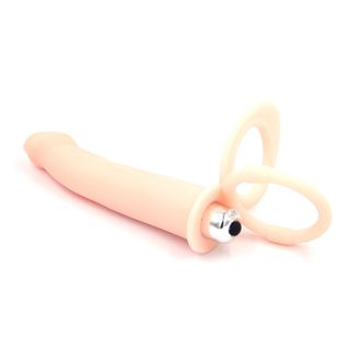 Inel Penis Ring With Anal Stimulator 10 Functii Flesh Mokko