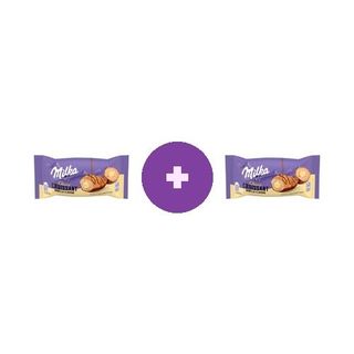 2X Milka Croasant cu crema cu aroma de vanilie 50g