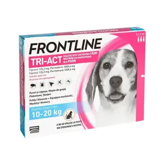 Frontline Tri-Act Caini (10-20Kg)-Sol.Spot-On X 1 Pip -Boehringer Ing.Animal Health Fr