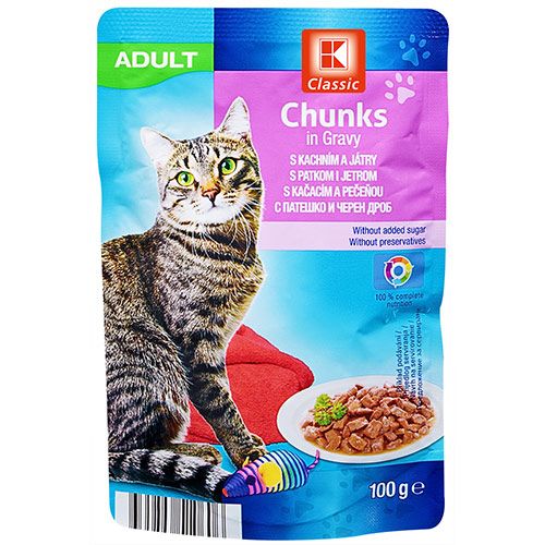K-Classic Пауч за котки патешки черен дроб
