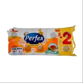 Perfex parfume essence peach troslojni toaletni papir 10 komada 8600101745941