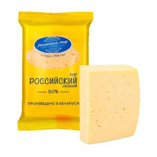 МОЛОЧНЫЙ МИР Cașcaval Rusesc 50%, 200g