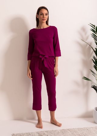 Pijama Damă Beatrice Modal mov L