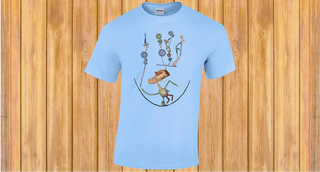CRAZY BALANCE plava majica muška t-shirt