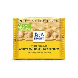 Ritter Čokolada White Whole Hazelnuts 100g
