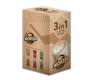 ЖОКЕЙ Cafea Latte 3in1, 10 bucăți