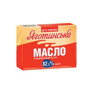 ЯГОТИНСКОЕ Unt extra 82.5%, 180g