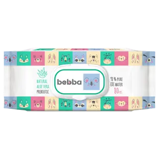 Кърпи Влажни Bebba Алое И Пребиотик 80 Бр С Капак-049279