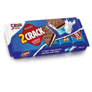 Roshen 2 Crack biscuiti crocanti lapte vanilie 190 g