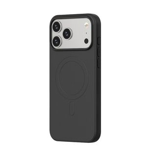 Capac Protectie Spate Cellara Colectia Velvet Magnetic Magsafe Pentru iPhone 17 Pro - Negru,CL80604