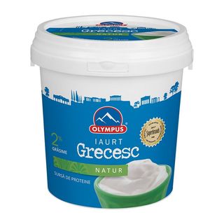 Iaurt grecesc natur Olympus 2% grasime, 900 g