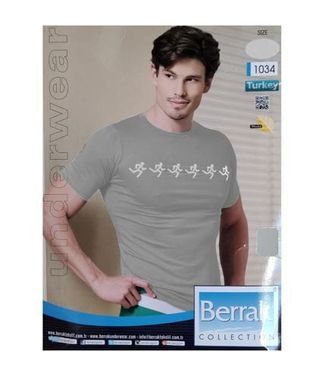 BERRAK majica muška kratki rukav siva 1034 M | 8693672139592