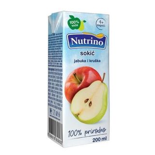NUTRINO SOKIĆ JABUKA I KRUŠKA 200ML -32884