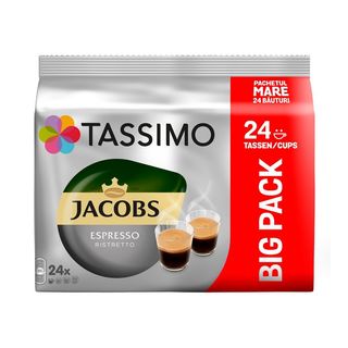 Capsule cafea Jacob Espresso Ristretto, compatibile Tassimo, 24 capsule