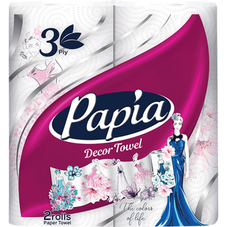 Papia Decor кухненска ролка 3 пласта 2 БР / 38929721