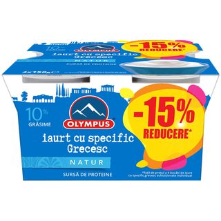 Olympus, Iaurt cu specific grecesc 10% grasime 4x150g (ID 63572)