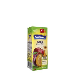 NUTRINO SOKIĆ JABUKA I ŠLJIVA 200ML -27472