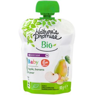 Nature's Promise Bio Baby, Piure eco de mere, banane si pere, 6+ luni 90g (ID 38444)