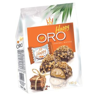 Happy oro - vafel s karamelom 140 g